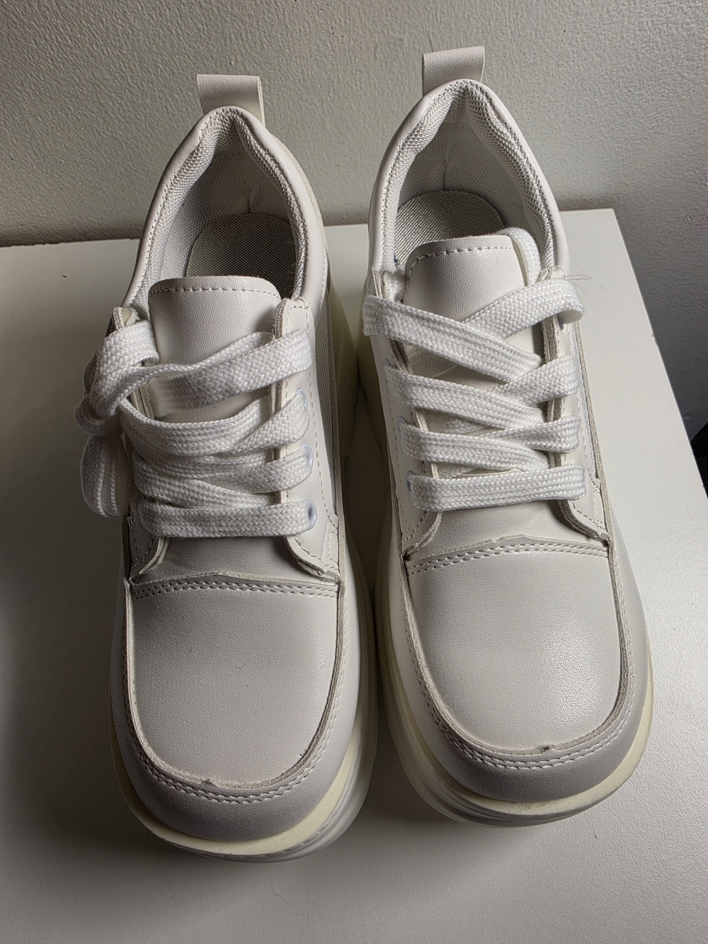 Shein White Platform Sneakers